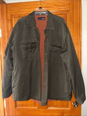 Arrow Olive Green Military Field Jacket with Chest and Hip Pockets